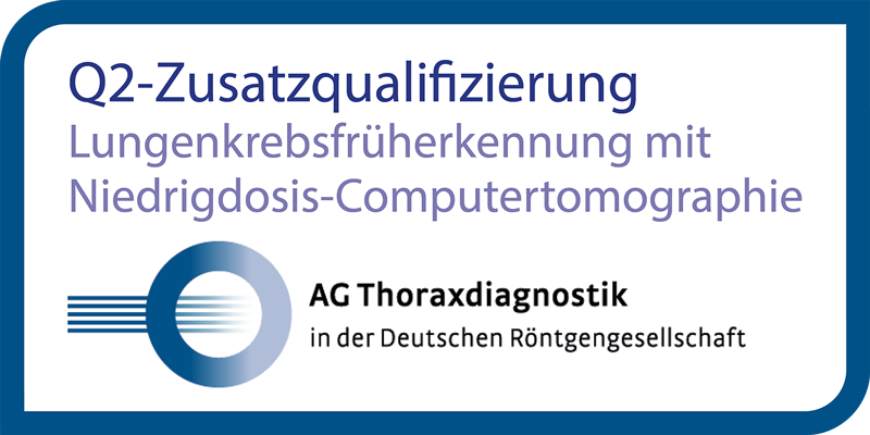 DRG Q2-Zertifikat Niedrigdosis-CT Lunge Thoraxdiagnostik